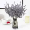 Bebê respirando cigano feito humano pacote de flores pe lavanda flor artificial festa de casamento decoração de casa 240131