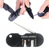 Other Knife Accessories 3 In 1 Pocket Sharpener Mini Portable Foldable KeyChain Grindstone Blade Tungsten Steel Whetstone