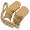 Pack of 100Pcs Paper Kraft Pillow Candy Box with Ropes Party Wedding Favor Gift Supply211O