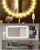 High Brightness 5V LED Strips Dimmable SMD2835 2M USB Power Mirror lights Strip Touch Switch Waterproof LED TV Back Light 11 LL