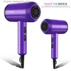 Hair Dryers Professional Hair Dryer Salon Negative Ion Blow Dryer Electric Hairdryer Barber Salon Tools Hot Cold Wind Air Collecting Nozzle Q240131