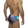 Mäns badkläder Fashion Graffiti Printing Briefs Sexig låg midja baddräkt tätt Push Up Surfing Speed ​​Swimming 2024 sommar