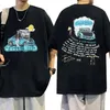 Homens camisetas 2024 Rapper Juice Wrld Álbum de Música Gráfico T-shirt Mens Hip Hop Moda Algodão Manga Curta Camisetas Homens Mulheres Streetwear