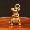 Dekorativa figurer Office råtta hängande prydnadsstaty Zodiac 1pc 30 15 16 cm Animal Brass Mouse Decoration Display Figurine Gift Home