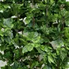 Luyue 10pcs sztuczny jedwabny liść winogron girland Faux Vine Ivy Indoor Outdoor Decor Wedding Flower Green Liście Boże Narodzenie 2011259U