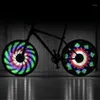 Велосипедные фонари LEADBIKE Водонепроницаемые спицевые фонари 64 светодиода 30 узоров Двухсторонний дисплей Велосипедные шины Велосипедное колесо1270K