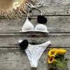 Maillots de bain pour femmes 2019 nouveau maillot de bain fleur sexy Brésil Bikini séparation du sol maillot de bain deux pièces maillot de bain été plage costume Bikini femmes J240131