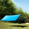 Skugga sol skydd strand tält ultralight anti-uv markis trädgård vattentät tak solskade utomhus camping hängmatta regn tarp yq240131