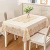 Tapestries Table Cloth Waterproof Oil Proof Washable European PVC Plastic Rectangular Mat