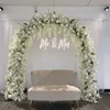 Arco di fiori di lusso fondale srand Muro Palcoscenico per matrimoni Stand di fiori Proposta Sfondo Disposizione Puntelli per eventi Fiori artificiali Decorazione scenica Arco 54