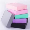 10pcs 15 15 5cm Gray Black Pink Paper Packaging Cardboard Box Ornaments Scarf Tie gift packaging paper carton box2686