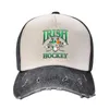 Ball Caps Irish Hockey Baseball Cap Cute Anime Puszysty kapelusz czarny dla mężczyzn