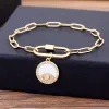 Hot Koop Klassieke 14 k Geel Goud Zirkoon Originele Boze Oog Hanger Armbanden Bead Charms Sieraden Mode Vrouwen Gift