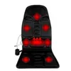 Coche Oficina en casa Cojín de masaje de cuerpo completo Calor 7 motores Vibrar Colchón Espalda Cuello Estera Silla Masaje Relajación Asiento 12V 240119