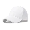 Kawałki piłki solidny kolor zgrany czapka baseballowa unisex na świeżym powietrzu Graj zwykłym sportowym kapeluszem