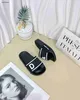 Nieuwe Baby Slippers Letter Printing Kids Girls Shoes Maten 26-35 inclusief schoenendoos Designer Summer Boys Sandals Jan20