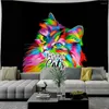 Tapestries Home Decoration Smart Cat Tapestry Mandala Macrame Hip House Bohemian Wizardry Aesthetics