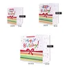 Cadeau cadeau 5pcs joyeux anniversaire sac de papier kraft respectueux de l'environnement avec poignées recyclables magasin emballage235i