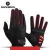 ROCKBROS Winddichte fietshandschoenen Touchscreen Rijden MTB Fietshandschoenen Thermisch Warm Motor Winter Herfst Fietshandschoenen P0308y