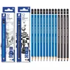 24/30PCS Niemcy Staedtler 100 Mars Lumograf Rysunek Szkicowanie Ołówki Blue Rod/Black Rod Rysunek Projekt Pencil Art Sopouries 240118