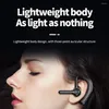 Bluetooth Single Ear Headset LED Display Earphone Noise Cancelling Waterproof Long Standby Time With Mic