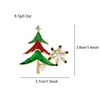 Broches cindy xiang shinestone árvore de natal brochel pin pino de inverno moda festivel acessórios jóias de planta 2024