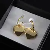 Heart Love Classic Earring Dangles Designer Brass Copper Earrings Drop Studs With Box Sets Fashion Jewelry