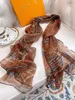 Top designers letter full print for women high quality scarves daily wear silk scarf headscarf new brand gloves 60*190cm