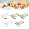 Plates Rectangle Serving Tray Storage Makeup Fruit Plate For Coffee