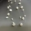 Pendants Natural Freshwater Baroque Pearl Necklace For Women Simple Style Handmade DIY Wedding Party Jewelry