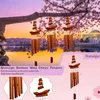 Garden Decorations Handmade Bamboo Wind Chimes Craftsmanship Big Bell Tube Coconut Wood Indoor And Outdoor Wall Hanging Chime219m