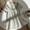 Robes d'été pour filles, sans manches, à pois, broderie douce, vêtements pour enfants