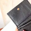 مصمم محفظة فاخرة للنساء رجالي البطاقة العادية عملة معدنية محفظة أزياء الأكياس الصغيرة حامل البطاقة للمرأة محفظة البقر CXD2401313-15