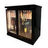Охладитель для напитков в ресторане Модель с двойной дверью Черный охладитель для вина из нержавеющей стали и холодильник для напитков Производитель ресторанного оборудования
