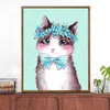 Paintings Oil Painting Filling Color Hanging Animal Cute Pet Fill Decompression Handmade Decorative Cherr