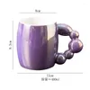 Tasses colorées en céramique perle perlé tasse de céramique 450 ml de style nordique tasse tasse de thé
