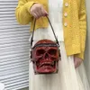 Shoulder Bags Skull Funny alloween Look Bucket For Women Luxury Designer andbags Purses 2024 New In Fasion Spoof Soulder CrossbodyH24131