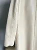 Женские тренчи, осень/зима 2024, скандинавский минималистичный легкий роскошный матовый дубленок, длинная кожаная куртка миди