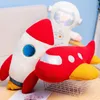 58 centimetri peluche razzo astronauta giocattolo farcito astronave cuscino di tiro decorazioni per la casa regalo di compleanno scoperta dello spazio giocattolo educativo per bambini 240119