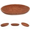 Set di stoviglie Ciotola di frutta in legno Forma di vassoio creativo Servire tavolino Decor Dessert Display Holder Piatto di pane da tavolo