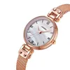 Armbandsur Light Luxury Women's Automatic Mechanical Watch Fashion och Elegant Waterproof Simple Leisure