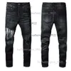 Designer Jeans Men's Denim broderade byxor Fashion rippade oss storlekar 28-40 Hip Hop-nödställda Zip-Up-byxor Multi-stil #1