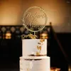 Forniture festive Topper per torta nuziale rustico personalizzato Personalizzato in legno acrilico Mr e Mrs Toppers Proposta di anniversario Compleanno Part222J