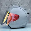 Casques de moto Ram4 Bright Ciment Gris Casque Saison d'été Sport pour femmes Lumière Intégrale Mountain Road Demi