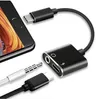 Adaptador de audio 2 en 1 para iPhone 11 12 13 14 Pro Max X XS Aux Jack Auriculares de 3,5 mm a divisor de auriculares Cable de carga para auriculares con paquete PP