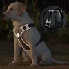 Hund koppel explosionssäker påverkan handtag bröstet tillbaka stor hund koppel reflekterande husdjur bröst sele