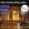 Strings Curtain Garland Led String Lights Festival Christmas Decoration 8 Mode Usb Remote Control Holiday Light For Bedroom Home Outdoor