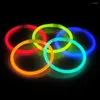 Décoration de fête Portable Glowing Sticks Vibrant Glow Stick Bulk Set 100pcs Collier jetable Bracelet Glowsticks Halloween Faveurs pour un