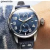 Iwcity męskie drogie Menwatch Watch Big Pilot Watches 5A Wysoka jakość automatycznego ruchu mechanicznego Uhren All Diar Workmen z powrotem przezroczyste Montre Pilot Luxe S3ig