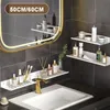 1pc Bathroom Storage Rack Free Punch Toilet Sink Faucet Rear Mounted Holder Storage Drain Storage Shelf Metal Organizer 240118